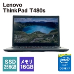 Lenovo ThinkPad T480s 14" Windows10 Pro 64bit Intel Core i7-8650U 1.90GHz 2.11GHz 16GB SSD256GB ウェブカメラ 無線LAN内蔵 中古ノートパソコン Bランク [Nwi]