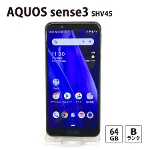 ySIMbNς݁z au AQUOS sense3 SHV45 64GB ubN SHARP ÃX}z X}[gtH BN