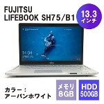 FUJITSU xm LIFEBOOK SH75/B1 FMVS75B1W 13.3C` Windows10 Pro Intel Core i5-7200U 2.50GHz 2.70GHz 8GB HDD500GB m[gPC e[N ݑ[N BN [Nwi]