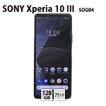ySIMbNς݁z au SONY Xperia 10 III SOG04 128GB ubN ÃX}z X}[gtH CNmSann