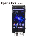 ySIMbNς݁zau Xperia XZ2 SOV37 64GB ubN ÃX}z X}[gtH BNmSann