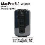 MacPro 6,1 (Late2013) ME253J/A A1481 MacOS 12.5.1 Intel Xeon E5 3.7GHz 4コア メモリ16GB SSD512GB AMD FirePro D300 Apple 中古パソコン  Bランク