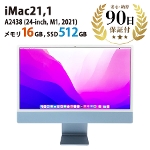 fXNgbvp\R iMac21,1 (24-inch, M1, 2021)  A2438 M1 WRA 16GB 512GB 24C` u[ Apple  BN