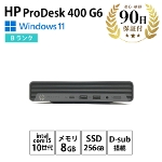 ÃfXNgbvp\R HP ProDesk 400 G6 Desktop Mini Windows11 Pro Intel Core i5-10500T 8GB SSD 256GB BN