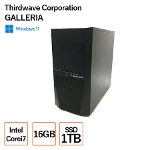 GALLERIA Windows11Pro Intel Corei7-7700 CPU@3.60GHz 16GB SSD1TB ���� C�����N